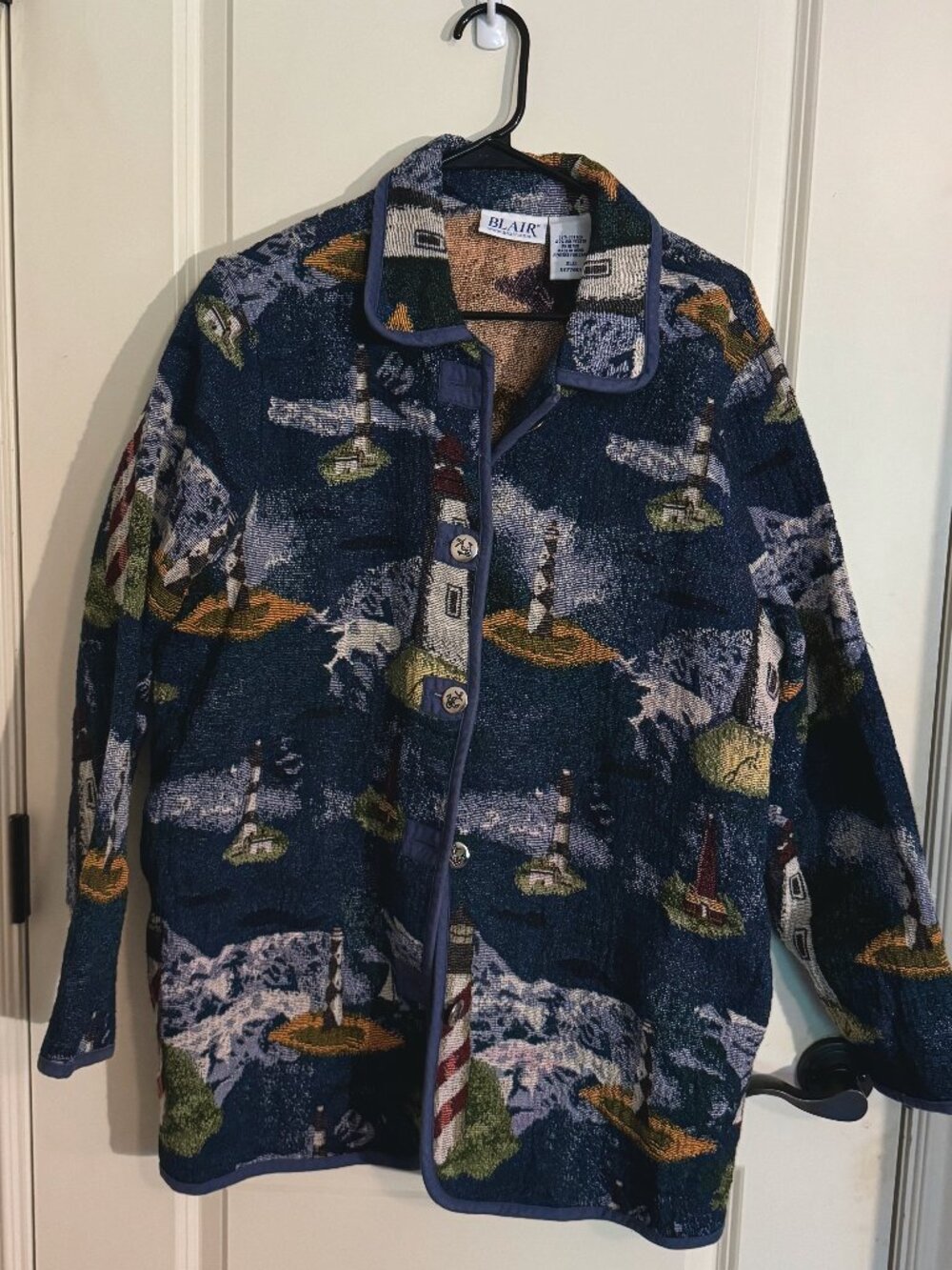 Blair Blue Lighthouse Tapestry Jacket
